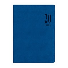 Ежедневник Letts MILANO, A5, белые страницы, синий