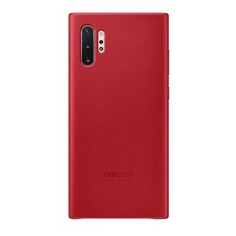 Чехол (клип-кейс) SAMSUNG Leather Cover, для Samsung Galaxy Note 10+, красный [ef-vn975lregru]