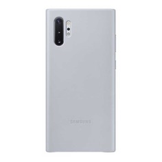 Чехол (клип-кейс) SAMSUNG Leather Cover, для Samsung Galaxy Note 10+, серый [ef-vn975ljegru]