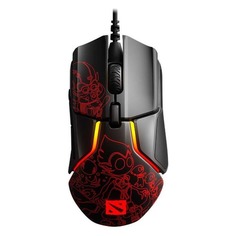 Мышь STEELSERIES Rival 600 Dota 2 Edition, игровая, оптическая, проводная, USB, рисунок [62448]