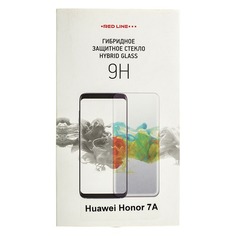 Защитное стекло для экрана REDLINE для Huawei Honor 7A, гибридная, 1 шт [ут000014472]
