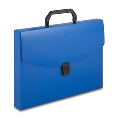Упаковка портфелей БЮРОКРАТ -BPP01BLUE, 1 отд., A4, пластик, 0.7мм, синий 14 шт./кор.