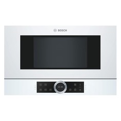 Микроволновая печь Bosch BFL634GW1, встраиваемая, 21л, 900Вт, белый