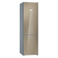 Холодильник BOSCH KGF39SQ3AR, двухкамерный, кварцевое стекло/серебристый металлик