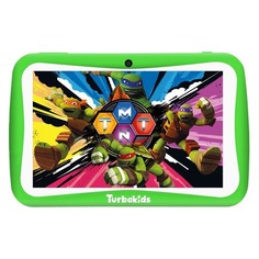 Детский планшет TURBO TurboKids Черепашки-ниндзя, 1GB, 16GB, Android 8.1 зеленый [рт00020504]