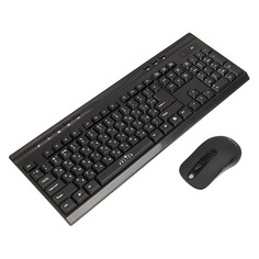 Комплект (клавиатура+мышь) Oklick 280M, USB, беспроводной, черный [337456]