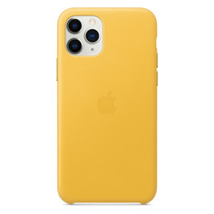 Чехол (клип-кейс) Apple Leather Case, для Apple iPhone 11 Pro, желтый [mwya2zm/a]