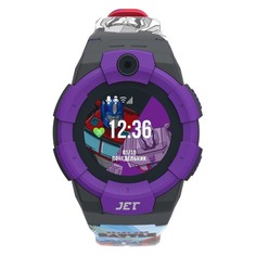 Смарт-часы JET Kid Megatron vs Optimus Prime, 40мм, 1.44", черный / фиолетовый