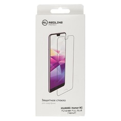 Защитное стекло для экрана REDLINE для Huawei Honor 8C, антиблик, 1 шт, черный [ут000016657]