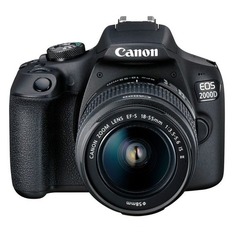 Зеркальный фотоаппарат Canon EOS 2000D kit ( 18-55mm f/3.5-5.6 III), черный