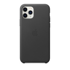 Чехол (клип-кейс) Apple Leather Case, для Apple iPhone 11 Pro Max, черный [mx0e2zm/a]