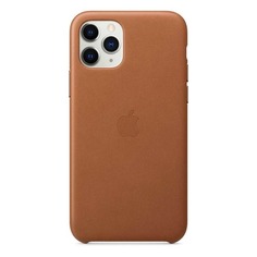 Чехол (клип-кейс) APPLE Leather Case, для Apple iPhone 11 Pro Max, коричневый [mx0d2zm/a]