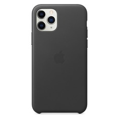 Чехол (клип-кейс) Apple Leather Case, для Apple iPhone 11 Pro, черный [mwye2zm/a]