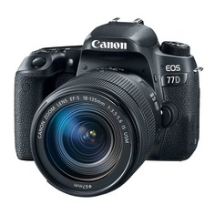 Зеркальный фотоаппарат CANON EOS 77D kit ( EF-S 18-135mm f/3.5-5.6 IS USM), черный