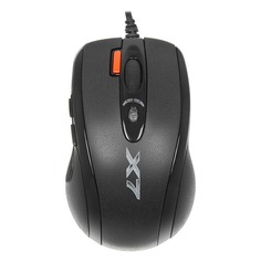 Мышь A4TECH XL-750MK, игровая, лазерная, проводная, USB, черный [xl-750mk usb]