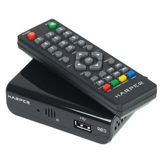 Ресивер DVB-T2 Harper HDT2-1030, черный