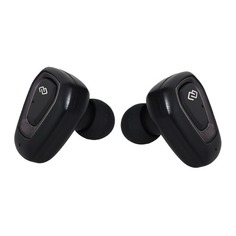 Гарнитура Digma TWS-01, Bluetooth, вкладыши, черный [gear-s01]