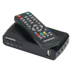 Ресивер DVB-T2 Hyundai H-DVB500, черный