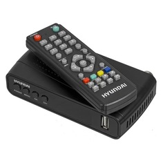 Ресивер DVB-T2 Hyundai H-DVB520, черный