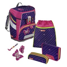 Школьные ранцы, рюкзаки, сумки Ранец Step By Step SpACE Shiny Butterfly 5 предметов