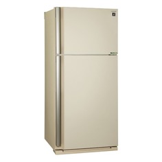 Холодильник SHARP SJ-XE55PMBE, двухкамерный, бежевый