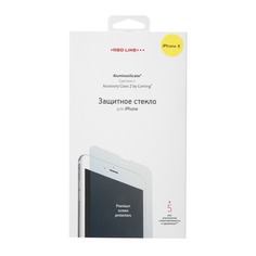 Защитное стекло для экрана REDLINE Corning для Apple iPhone X, прозрачная, 1 шт [ут000012415]