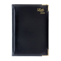 Ежедневник Letts LEXICON (PU), A5, белые страницы, черный