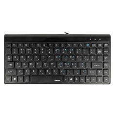 Клавиатура HAMA SL720 Slim, USB, черный [r1050449]