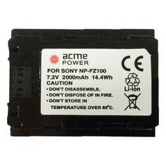 Аккумулятор ACMEPOWER AP-NP-FZ100, 7.2В, 2000мAч, для компактных камер и видеокамер Sony A7III/A7RIII/A9