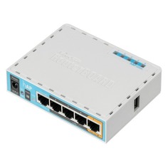 Wi-Fi роутер MIKROTIK hAP, N300, белый [rb951ui-2nd]