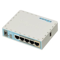 Wi-Fi роутер MIKROTIK hAP ac lite, AC750, белый [rb952ui-5ac2nd]