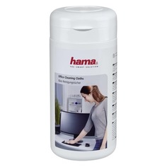 Влажные салфетки HAMA Office Cleaning, 100 шт (туба) [00113805]