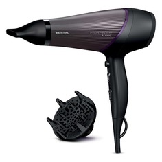 Фен PHILIPS BHD177/00, 2300Вт, черный и фиолетовый