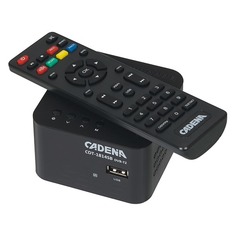 Ресивер DVB-T2 Cadena CDT-1814SB, черный