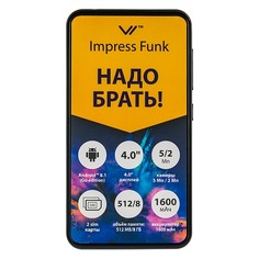 Смартфон VERTEX Impress Funk 8Gb, графит
