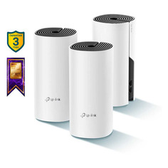 Бесшовный Mesh роутер TP-LINK Deco M4, AC1200, белый, 3 шт. в комплекте [deco m4(3-pack)]