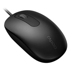 Мышь Rapoo N200, оптическая, проводная, USB, черный [18548]