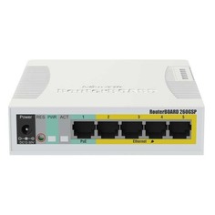 Коммутатор MikroTik RB260GSP CSS106-1G-4P-1S 5G 1SFP 5PoE управляемый