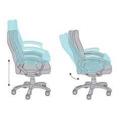 Кресла и стулья Кресло руководителя БЮРОКРАТ CH-868LT, на колесиках, искусственная кожа, коричневый [ch-868lt/brown]