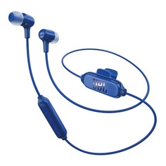 Наушники с микрофоном JBL E25BT, Bluetooth, вкладыши, синий [jble25btblu]