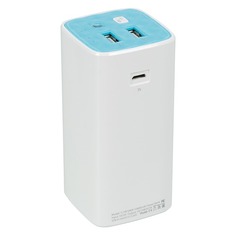 Внешний аккумулятор (Power Bank) TP-LINK TL-PB10400, 10400мAч, белый/голубой