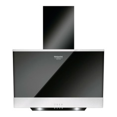 Вытяжка каминная Hotpoint-Ariston HHVP 6.6F LM K, черный/нержавеющая сталь, кнопочное управление [869990952080]