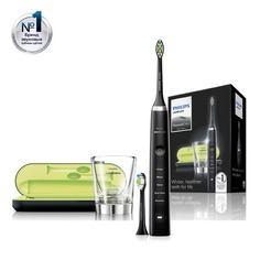 Электрическая зубная щетка PHILIPS Sonicare DiamondClean HX9352/04, цвет: черный