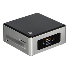 Неттоп IRU NUC 112, Intel Pentium N3700, DDR3L 4Гб, 500Гб, Intel HD Graphics, CR, Free DOS, черный и серебристый [1164192]