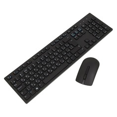 Комплект (клавиатура+мышь) DELL KM636, USB, беспроводной, черный [580-adfn]