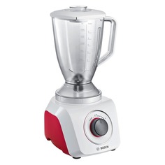 Блендер Bosch MMB21P0R, стационарный, белый/красный