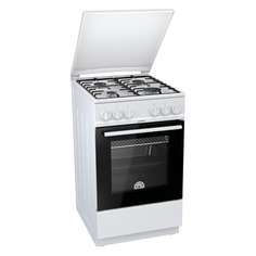 Газовая плита Gorenje GN5112WH, газовая духовка, металлическая крышка, эмаль, белый