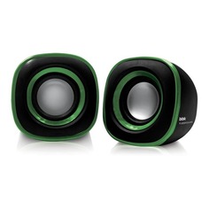 Колонки BBK CA-301S, 2.0, черный/ зеленый