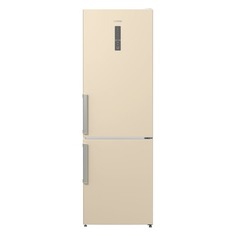 Холодильник GORENJE NRK6201MC-0, двухкамерный, бежевый/серебристый