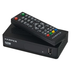 Ресивер DVB-T2 Harper HDT2-1202, черный